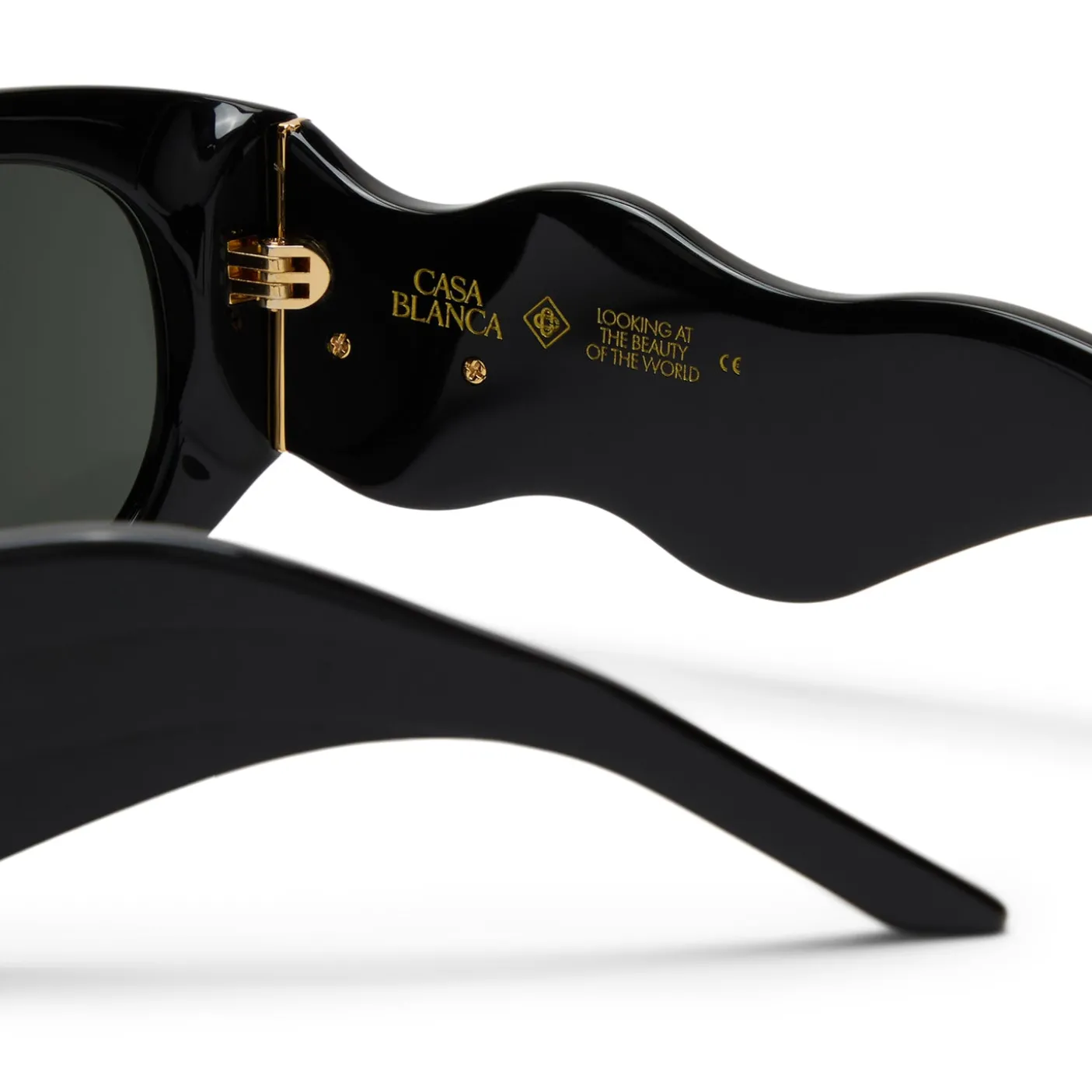 Casablanca Mens Acetate Metal Oval Wave