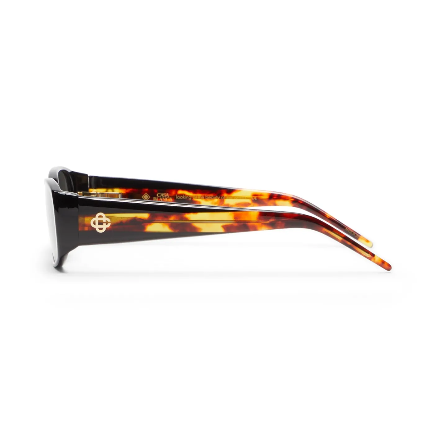 Casablanca Oval Stripe Acetate Sunglasses