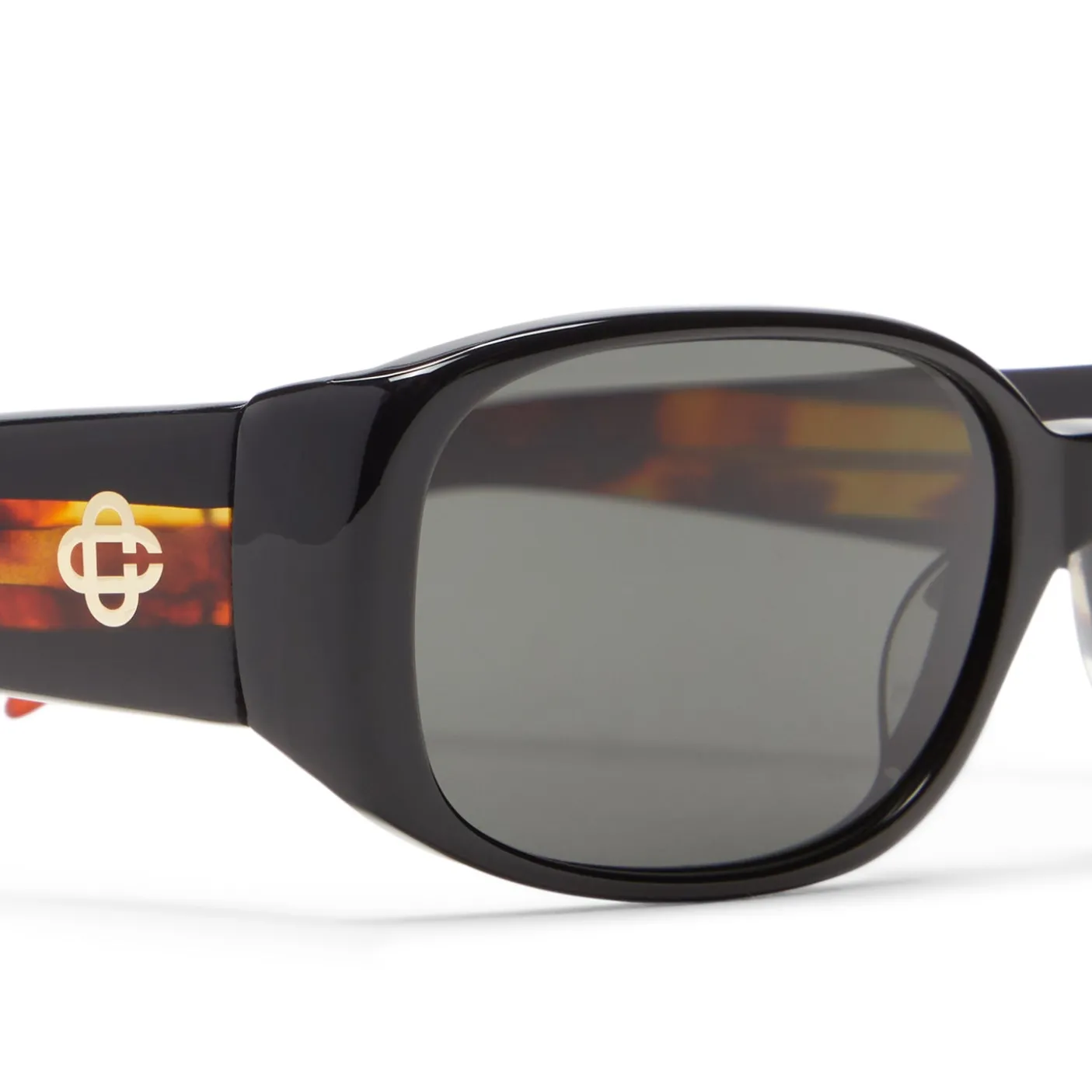 Casablanca Oval Stripe Acetate Sunglasses