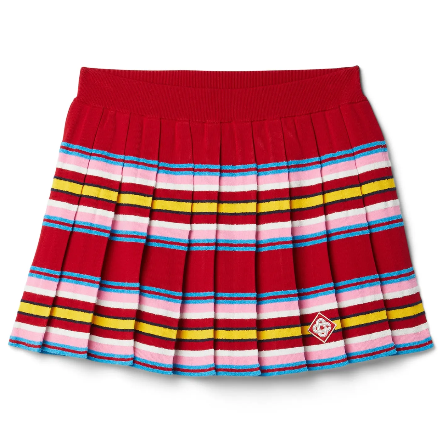 Casablanca Striped Pleated Skirt