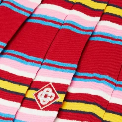 Casablanca Striped Pleated Skirt