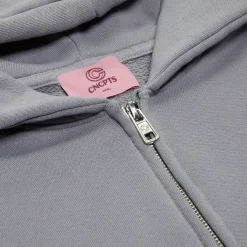 CNCPTS Flocked Logo Zip Hoodie