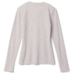 CNCPTS Henley Speckle Long Sleeve Top