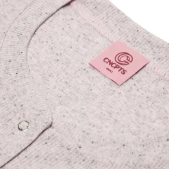 CNCPTS Henley Speckle Long Sleeve Top
