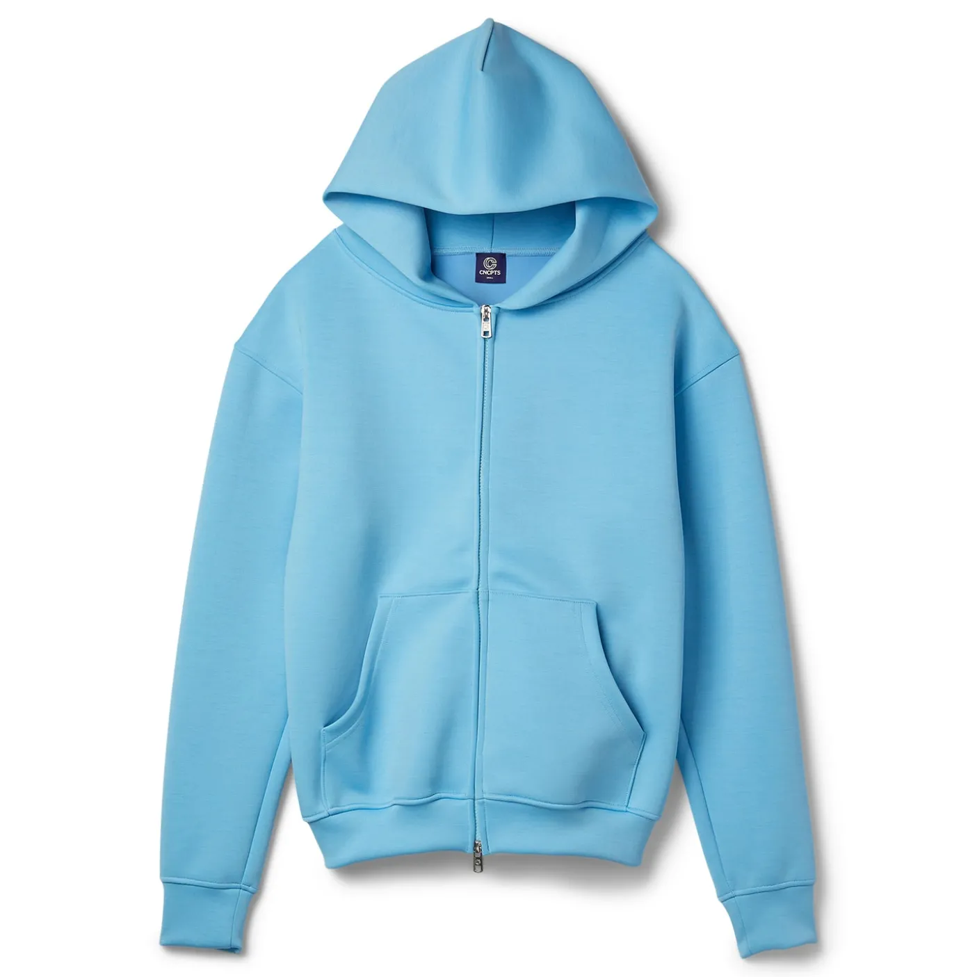 CNCPTS Melange Neoprene Zip Hoodie