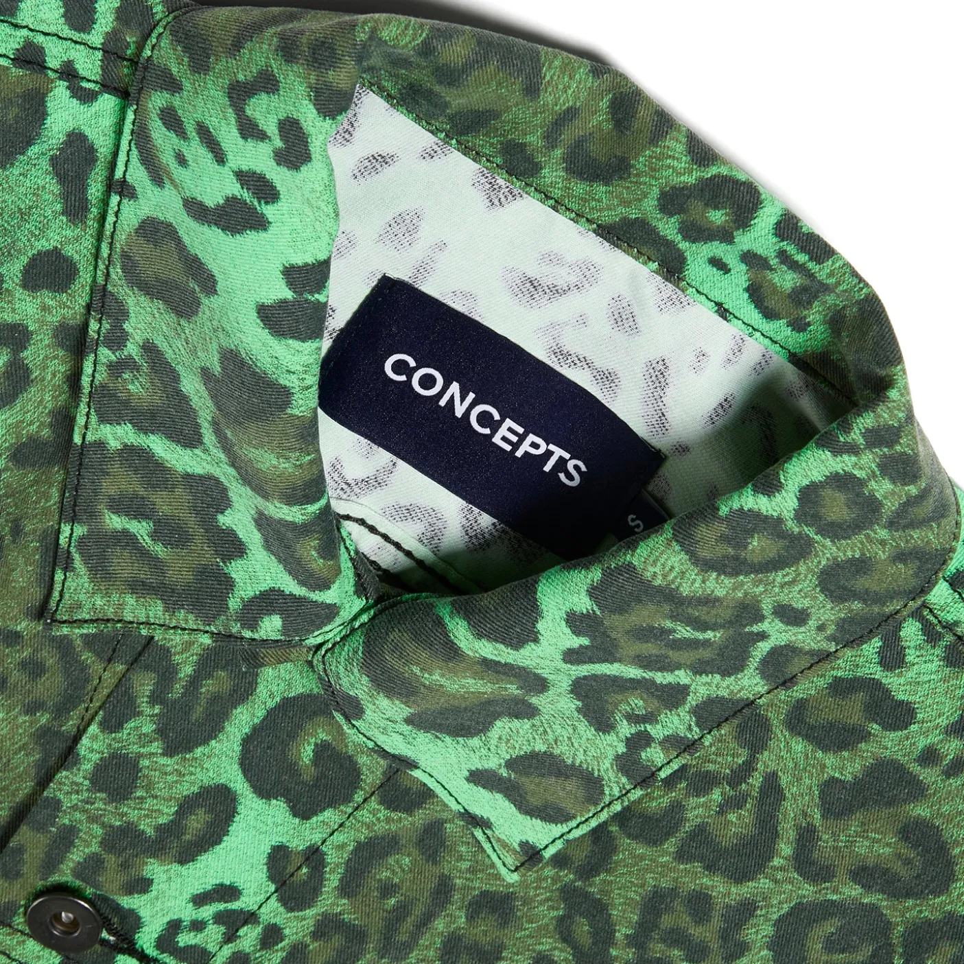 CNCPTS Printed Denim Trucker Jacket