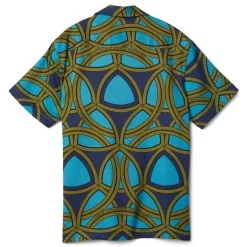 CNCPTS Tencel Reuleaux Printed Camp Shirt
