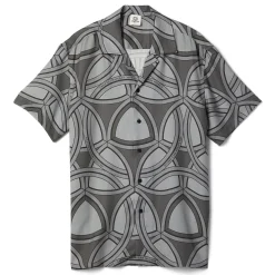 CNCPTS Tencel Reuleaux Printed Camp Shirt