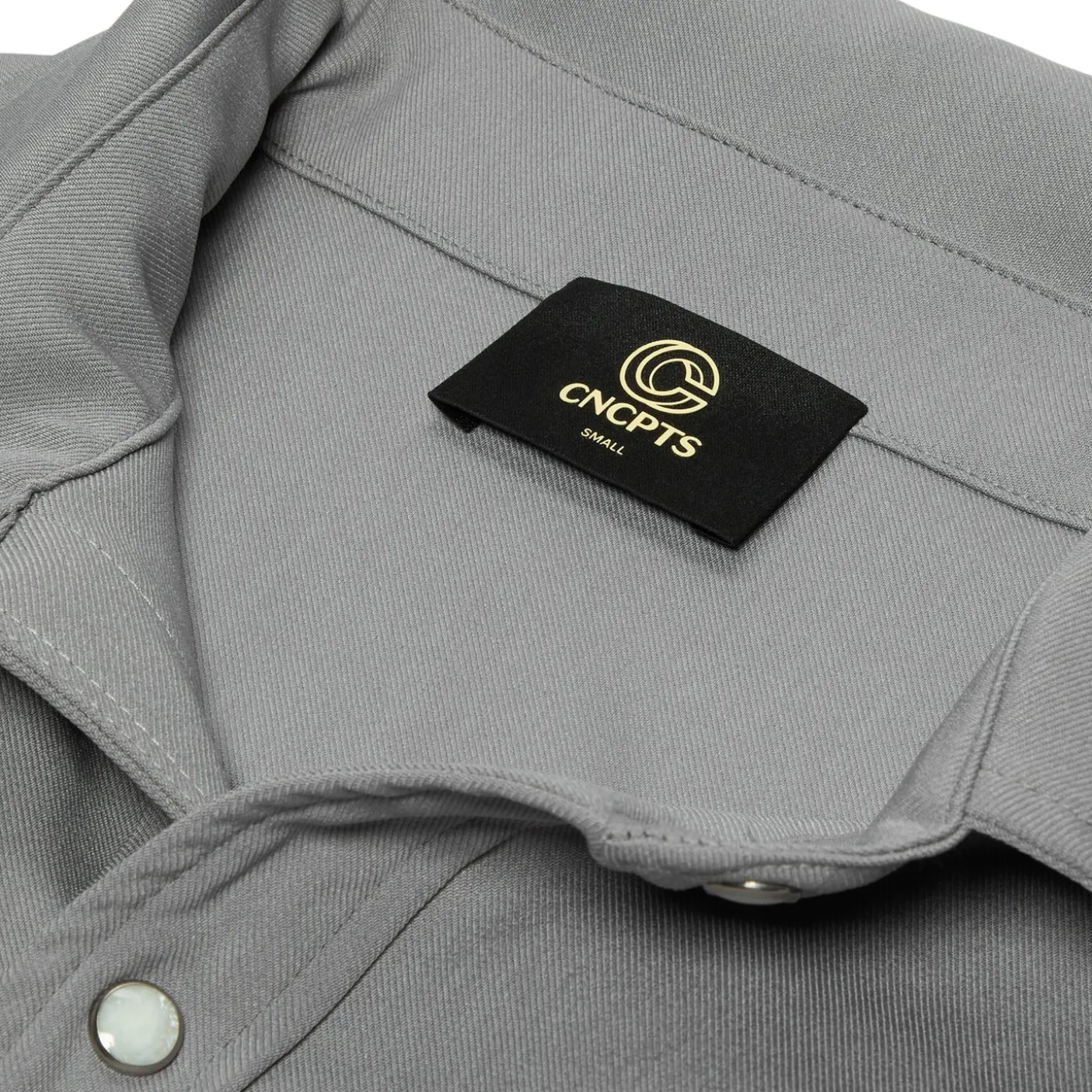 CNCPTS Twill Snap Front Overshirt
