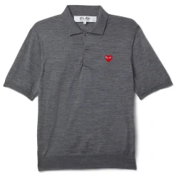 Comme Des Garcons Play Polo Neck Short Sleeve