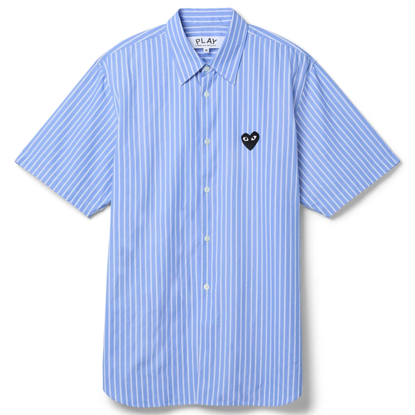 Comme Des Garcons PLAY Short Sleeve Shirt Black Emblem