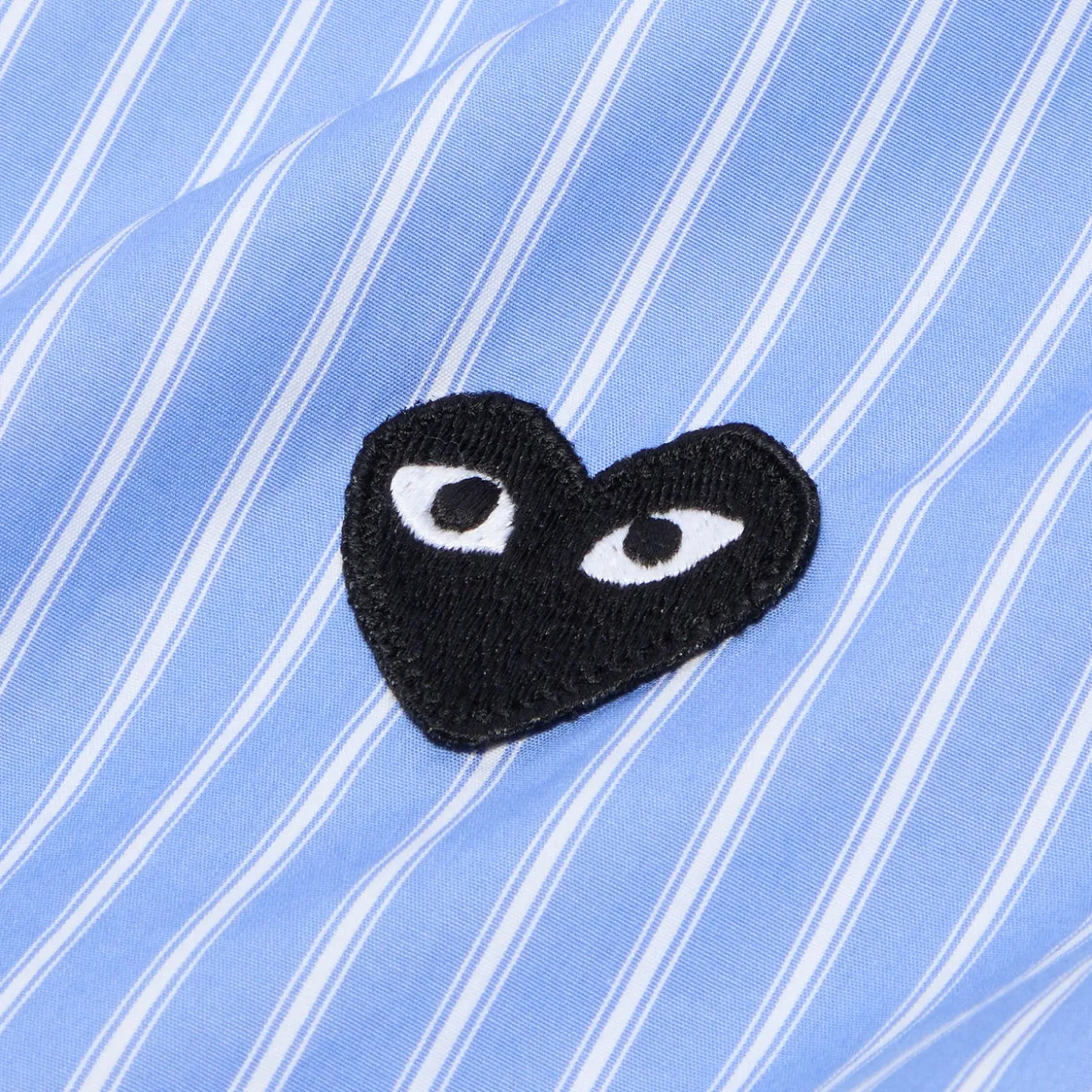Comme Des Garcons PLAY Short Sleeve Shirt Black Emblem