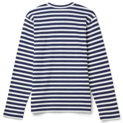 Comme Des Garcons PLAY T-Shirt Long Sleeve Red Emblem Knit