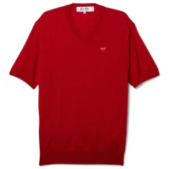 Comme Des Garcons Play V-Neck Short Sleeve