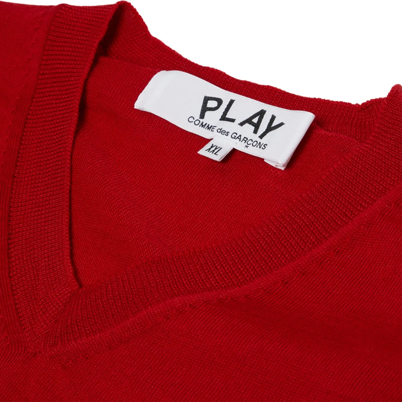Comme Des Garcons Play V-Neck Short Sleeve