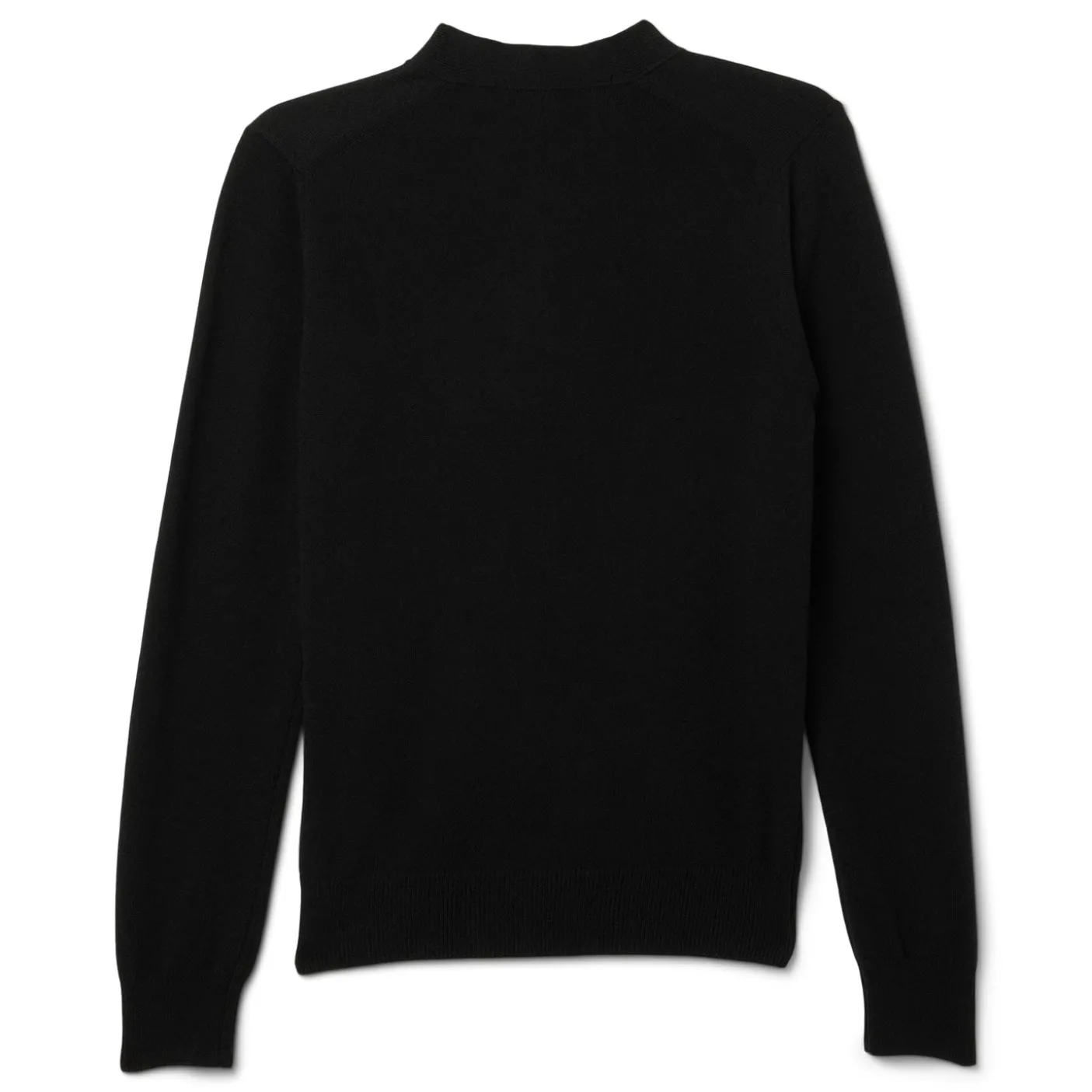 Comme Des Garcons PLAY V-Neck Cardigan White Emblem Knit
