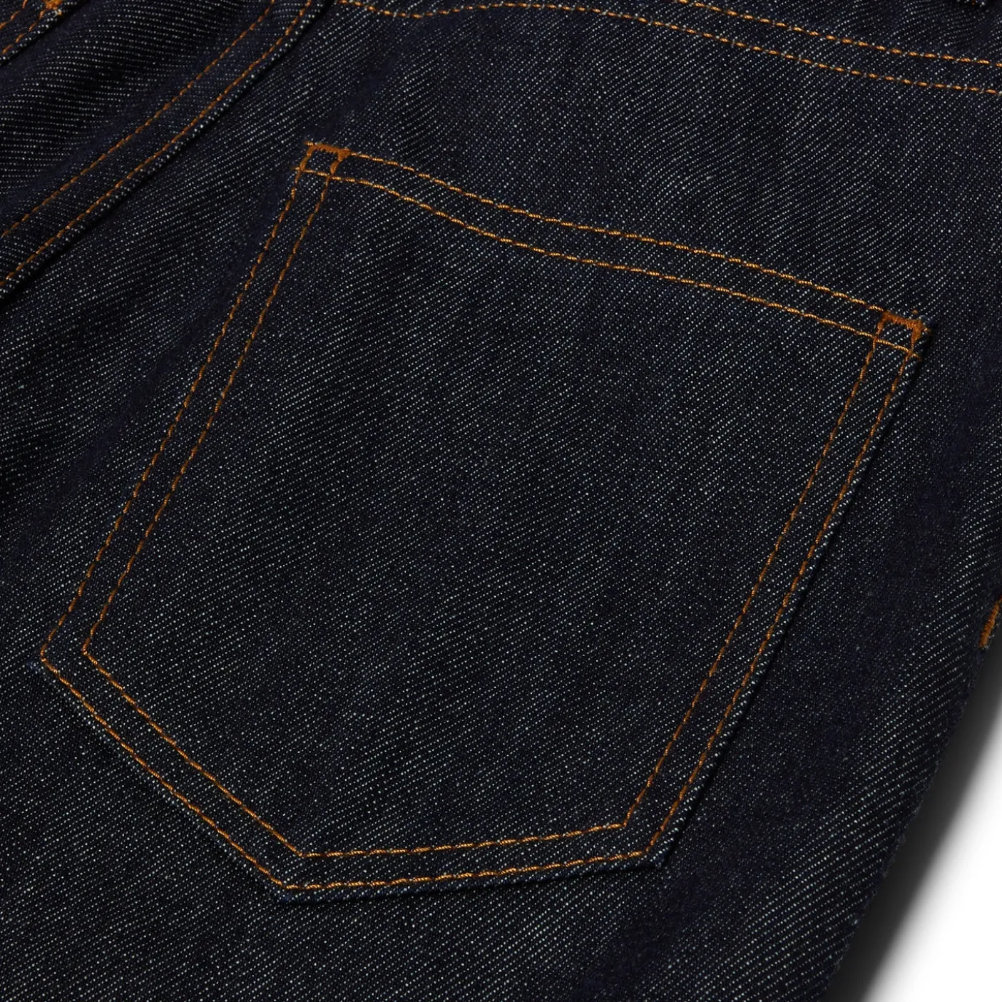 COPERNI Faux Fur Hem Corsair Denim Trousers