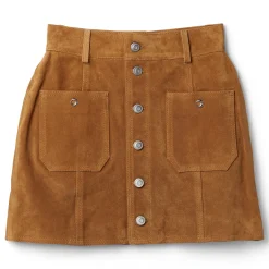COPERNI Four Pocket Suede Mini Skirt