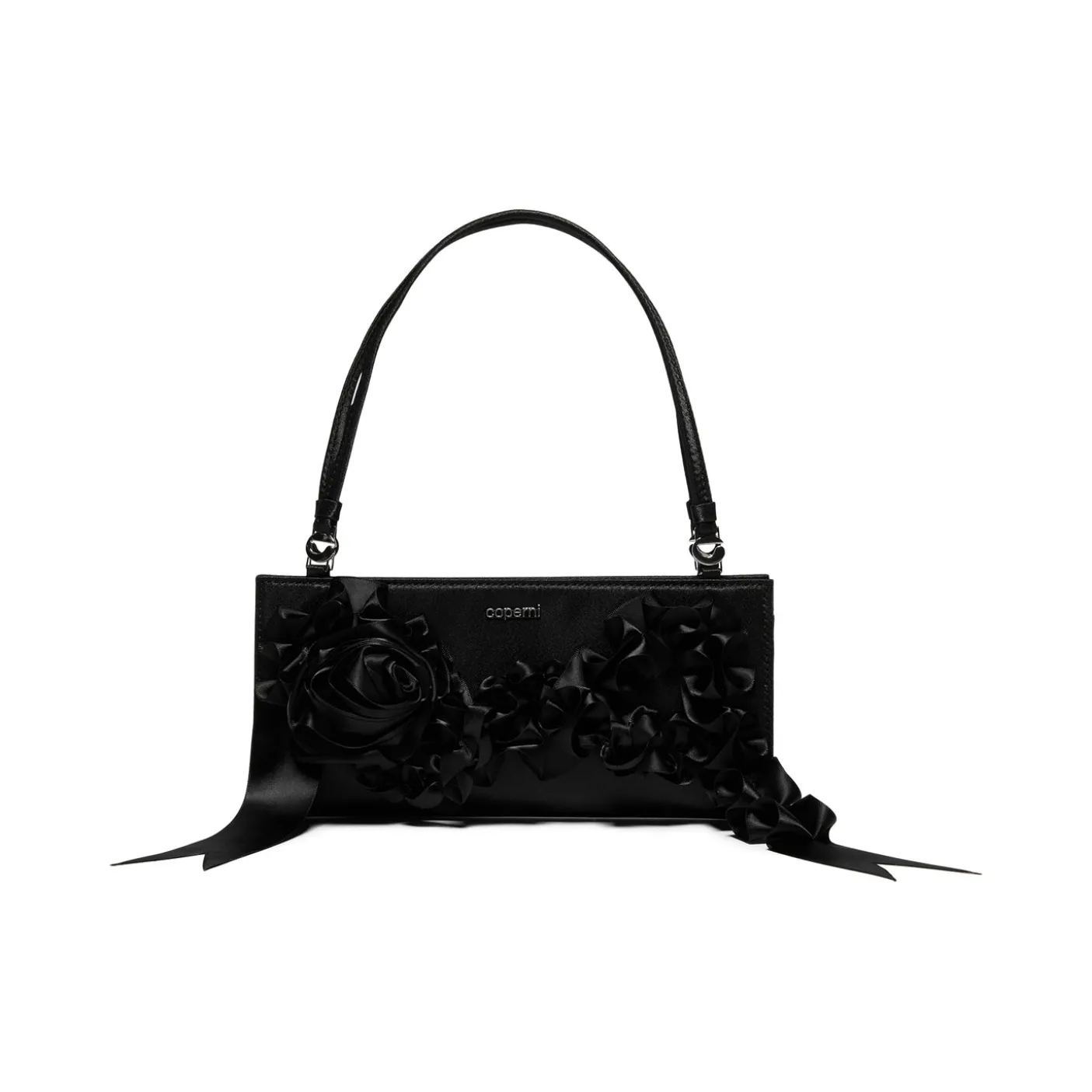 COPERNI Pleated Ribbon Satin Pochette Bag