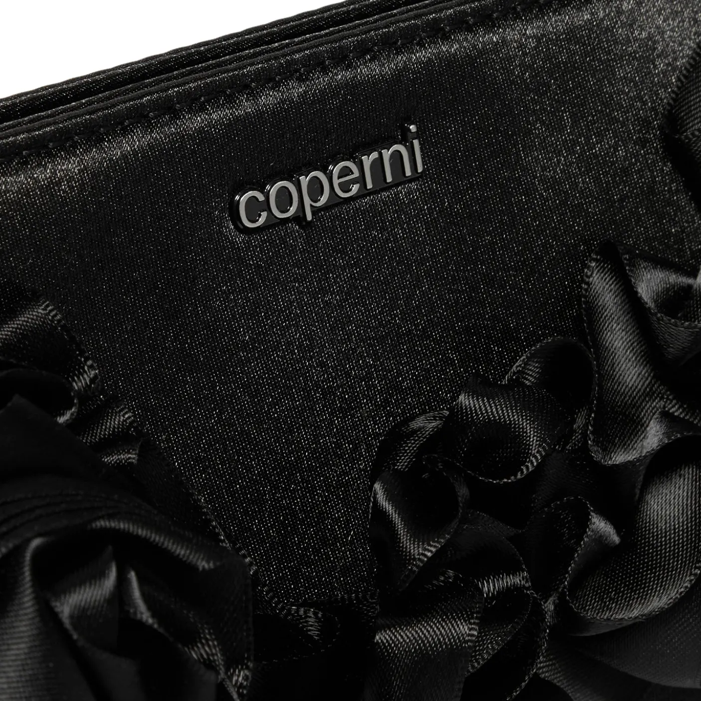 COPERNI Pleated Ribbon Satin Pochette Bag