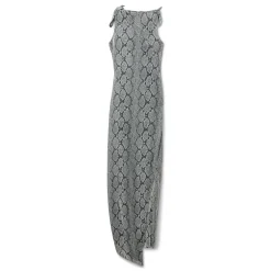 COPERNI Snake Print Asymmetric Flower Gown