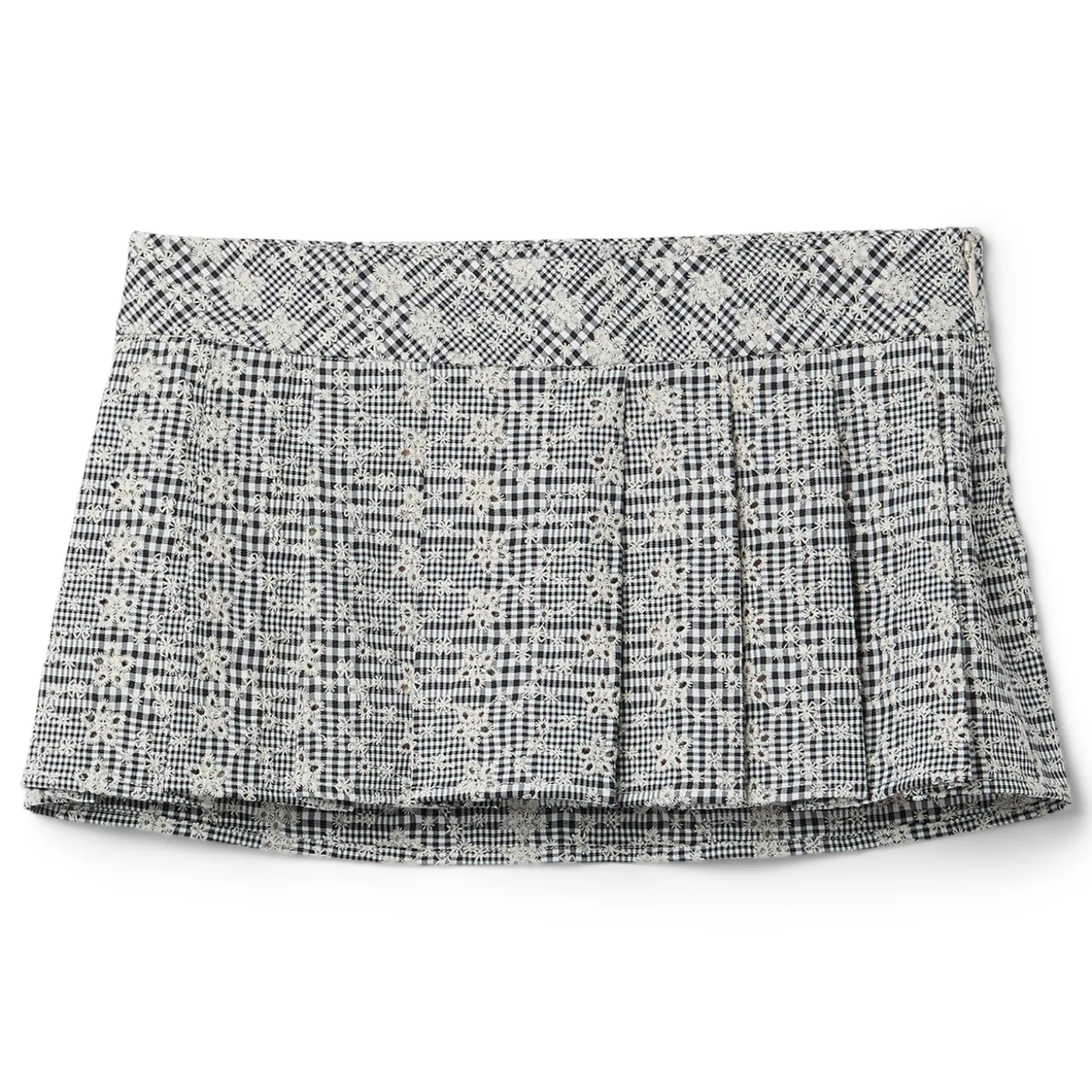 Danielle Guizio Floriane Gingham Mini Skort