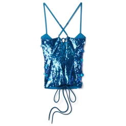 Danielle Guizio Paillette Cami Top