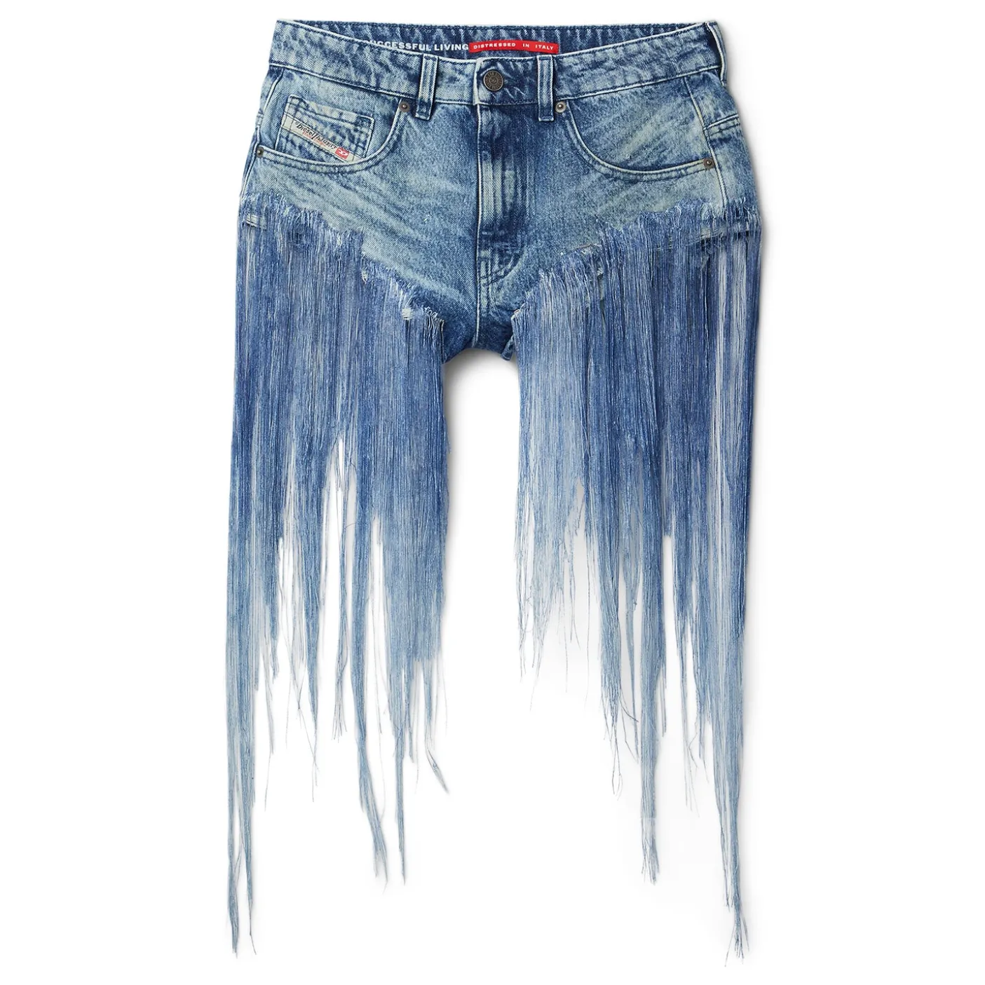 Diesel Fringe Denim Shorts