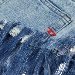 Diesel Fringe Denim Shorts