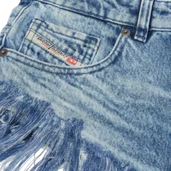 Diesel Fringe Denim Shorts