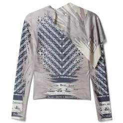 Diesel Jersey Top with Bandana Neck Tie