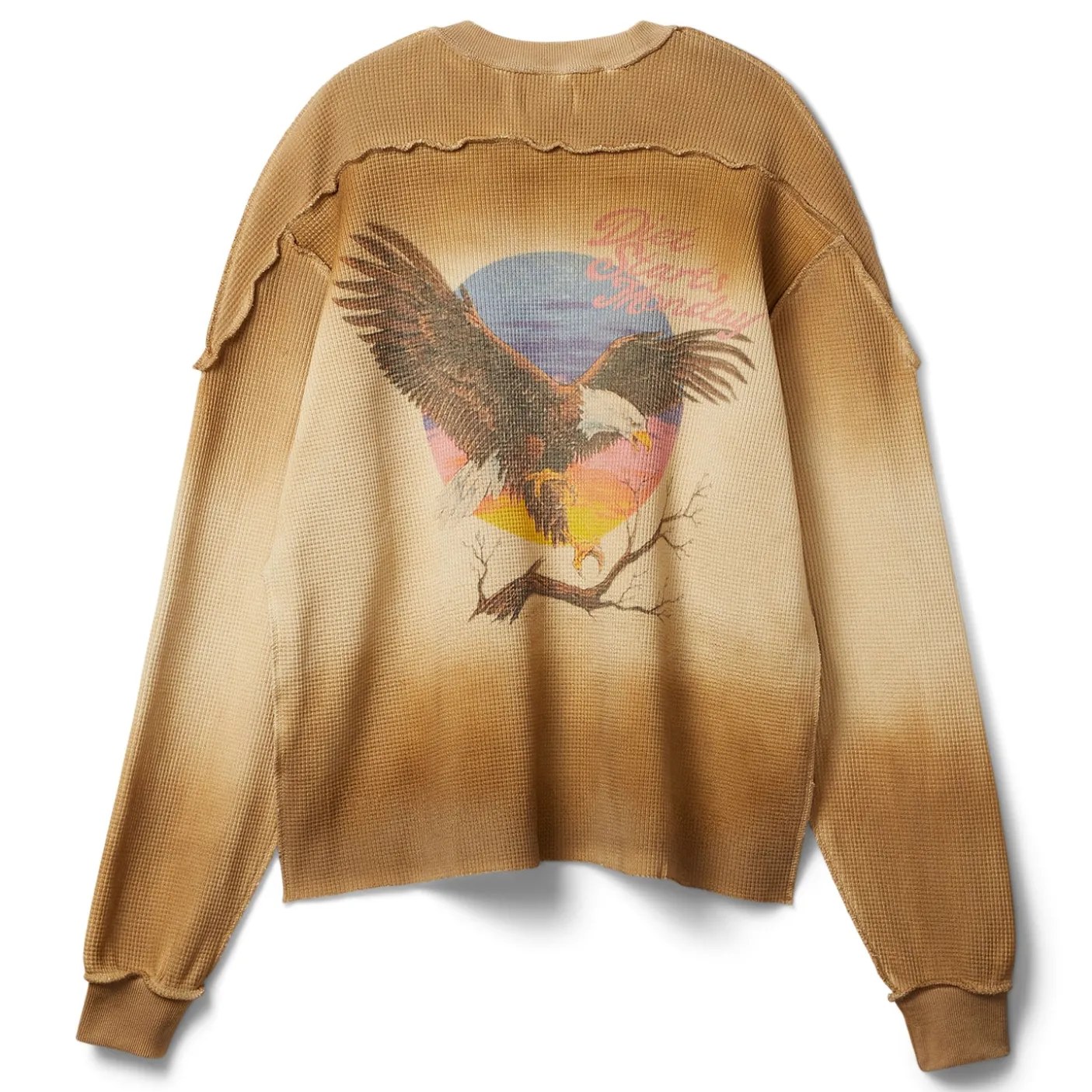 Diet Starts Monday Sunset Waffle Long Sleeve