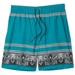 Dolce & Gabbana Bandana Print Mid-Length Swim Trunks