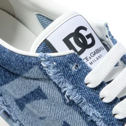 Dolce & Gabbana Denim Low-Top Sneakers
