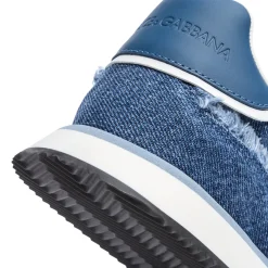 Dolce & Gabbana Denim Low-Top Sneakers