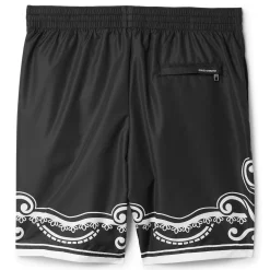 Dolce & Gabbana Mid-Length Bandana Print Swim Trunks