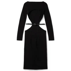 Dsquared2 Cutout Long Sleeve Midi Dress