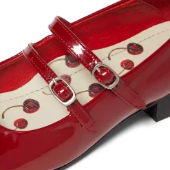 DUKE + DEXTER Ruby Red Patent Mary Jane