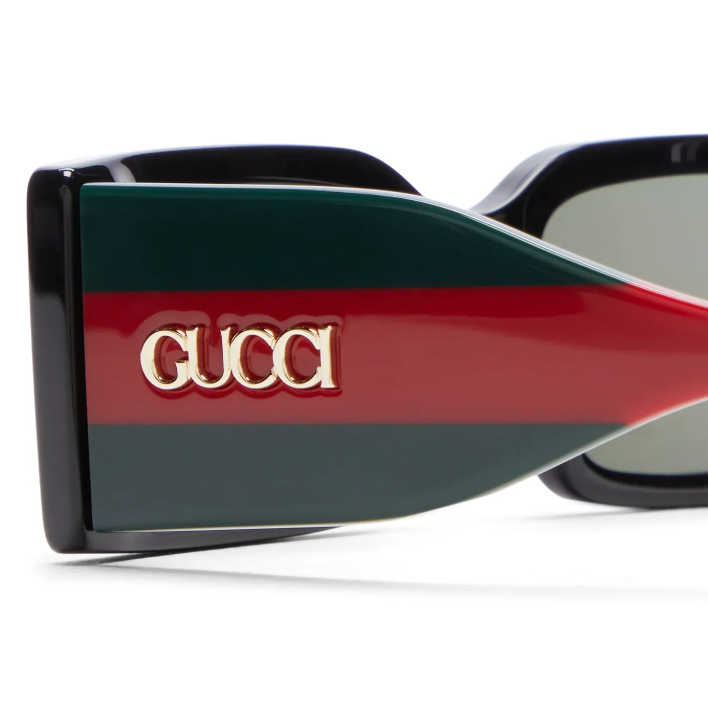 Gucci Logo Rectangular Frame Sunglasses