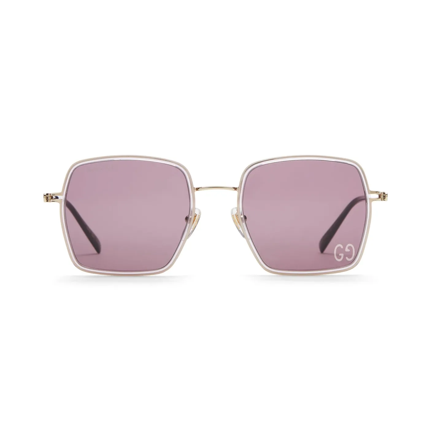 Gucci Square Metal Frame Sunglasses