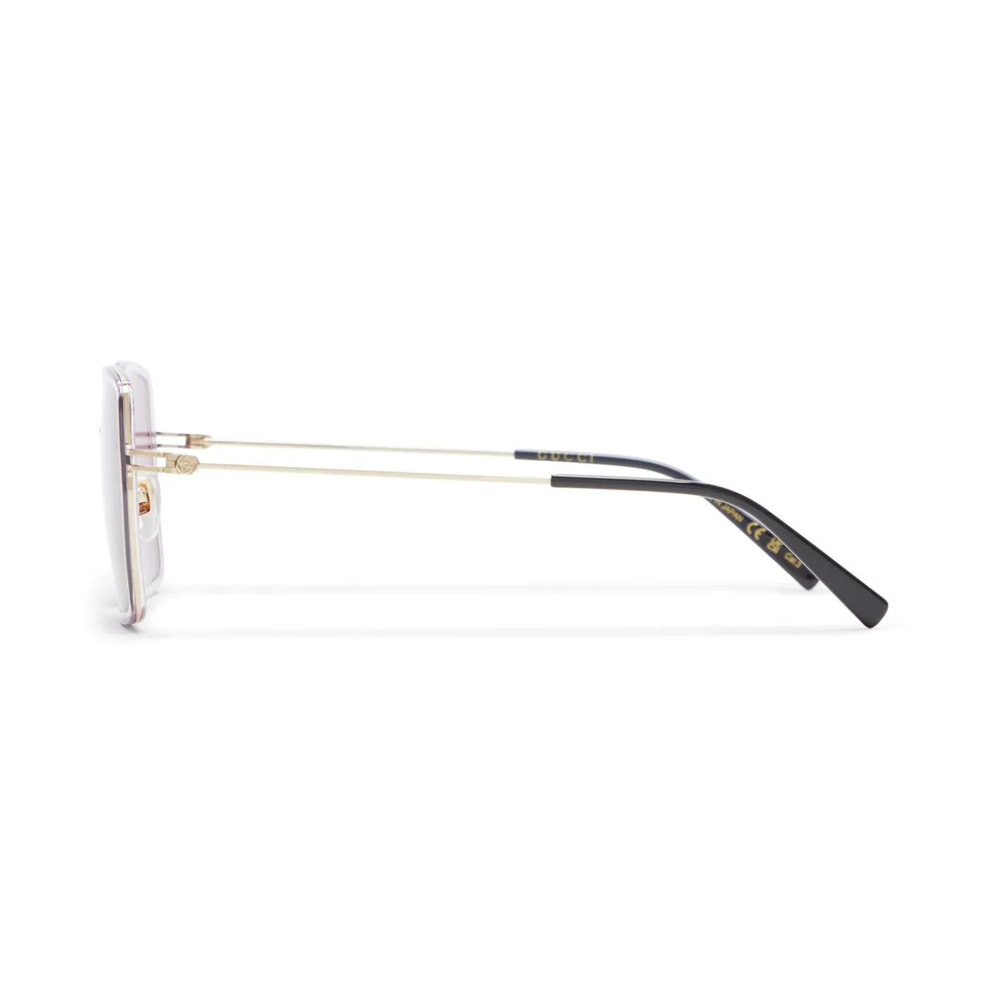 Gucci Square Metal Frame Sunglasses