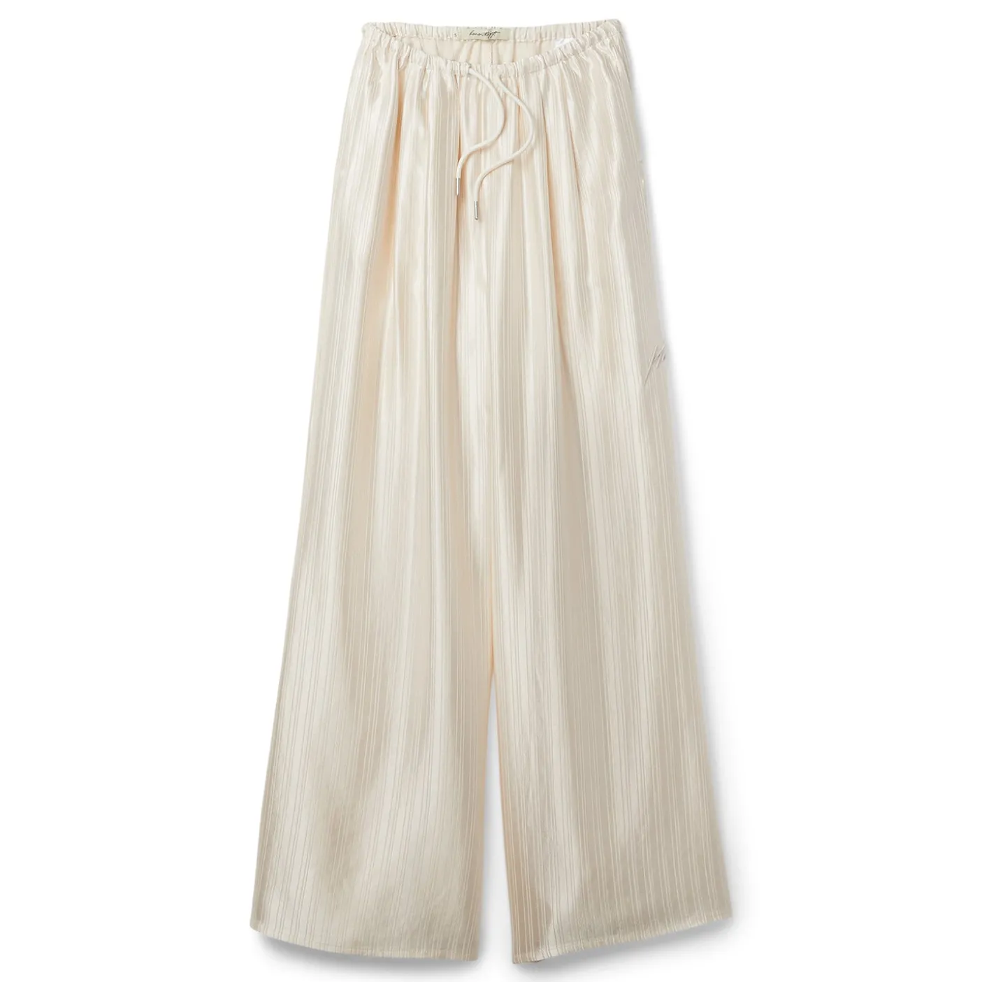 Honor The Gift B-Summer Womens Lose Satin Stripe Wide Leg