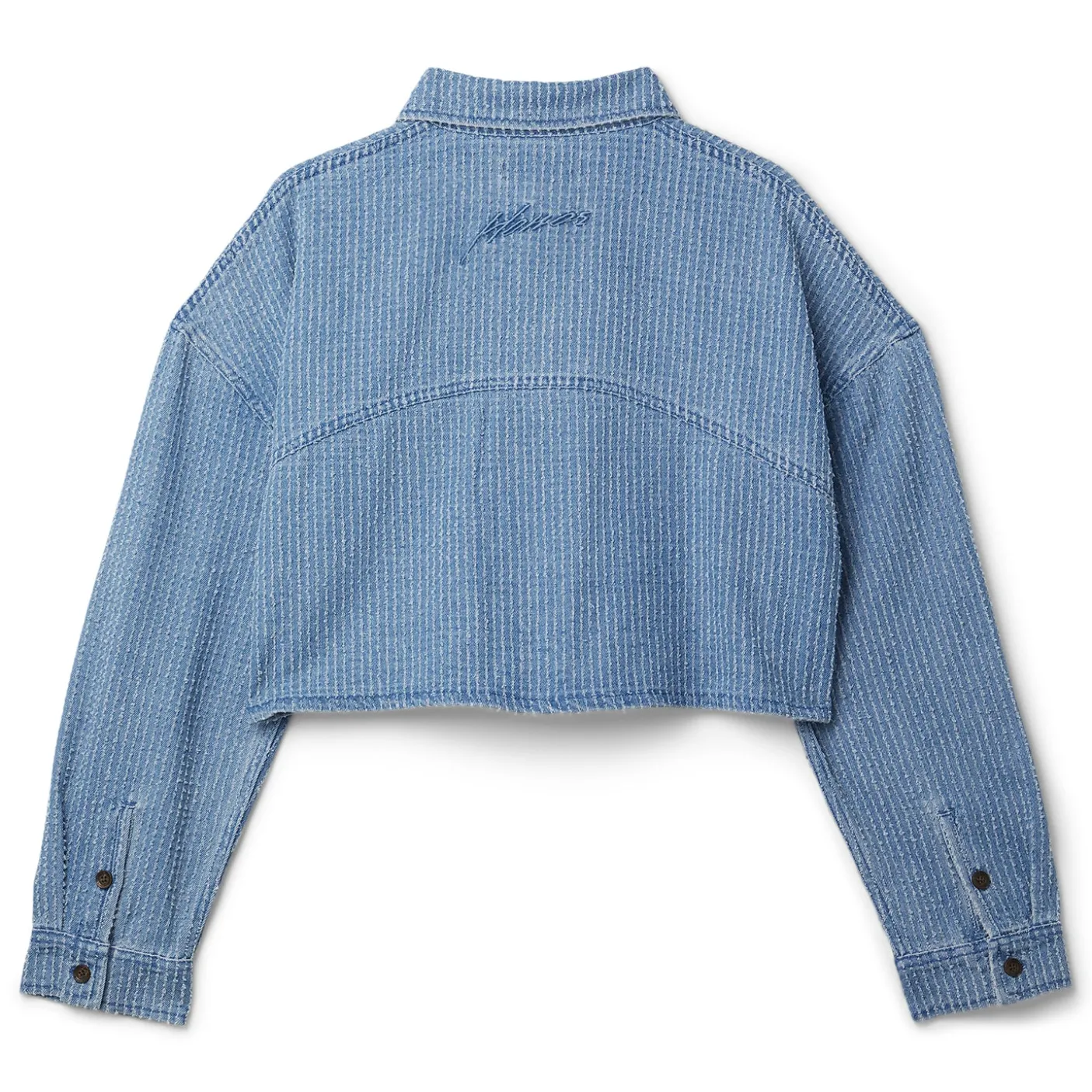 Honor The Gift Honor INC Cropped Shop Jacket B-Summer Womens Cropped Carpenter Novelty Denim Jacket