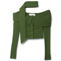 House of Sunny One Love Shoulder Rib Top