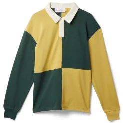 House of Sunny Panneled Power Logo Button Up Top