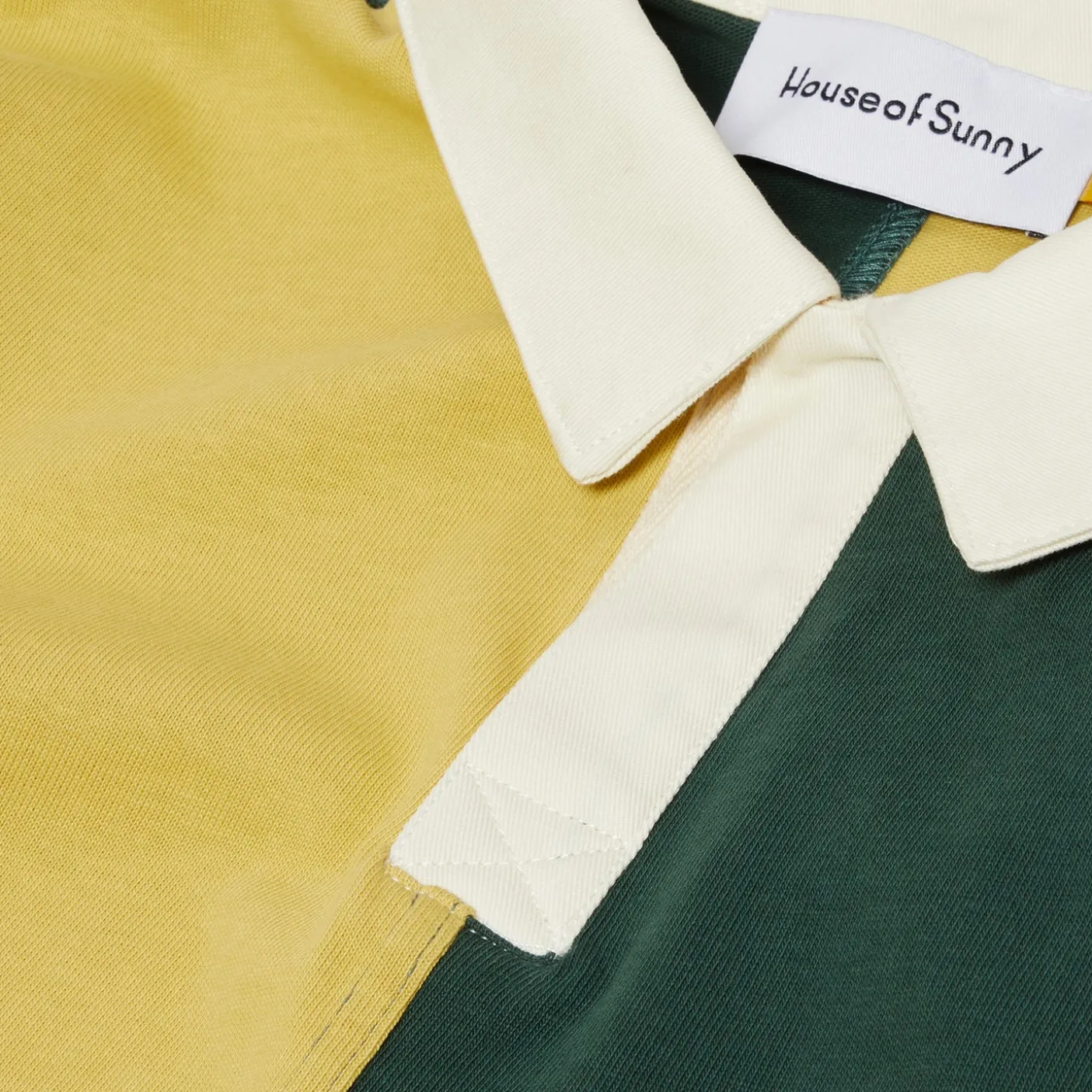 House of Sunny Panneled Power Logo Button Up Top