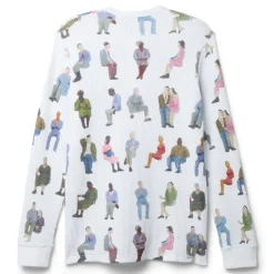 JW Anderson Printed Waffle Henley Top