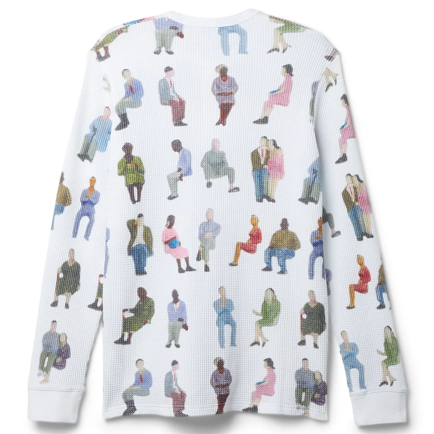 JW Anderson Printed Waffle Henley Top