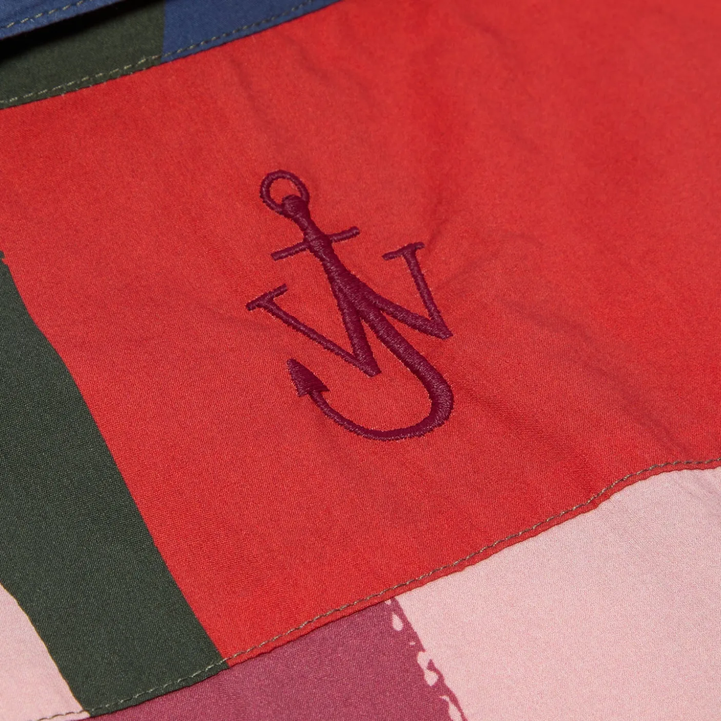 JW Anderson Zip Up Short Sleeve Printed Shirt