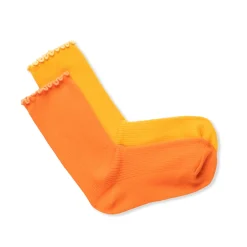KkCo Two Tone Scallop Sock